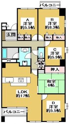 三田カルチャータウン・リフォレＣ棟406号室　女子学生専用シェアハウスの物件間取画像